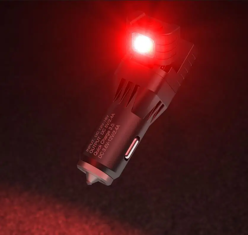 NITECORE VCL10 многофункциональный все-в-одном автомобиль гаджет/QC3.0 автомобильное зарядное устройство/Стекло отбойный молоток/аварийное освещение/Предупреждение свет