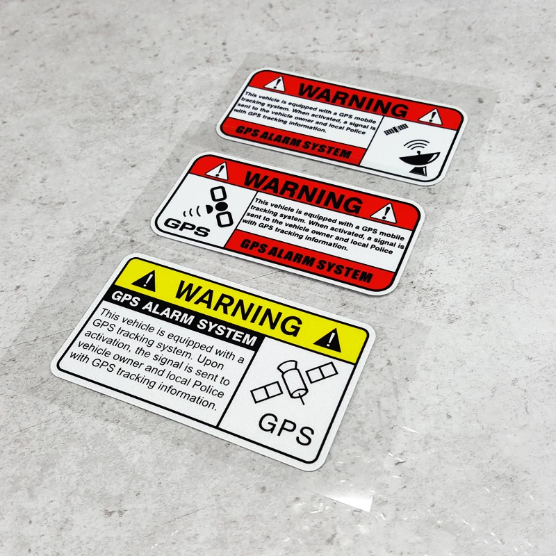 LuLuSticker #074 10 см GPS сигнализация автомобильные Светоотражающие стикеры для