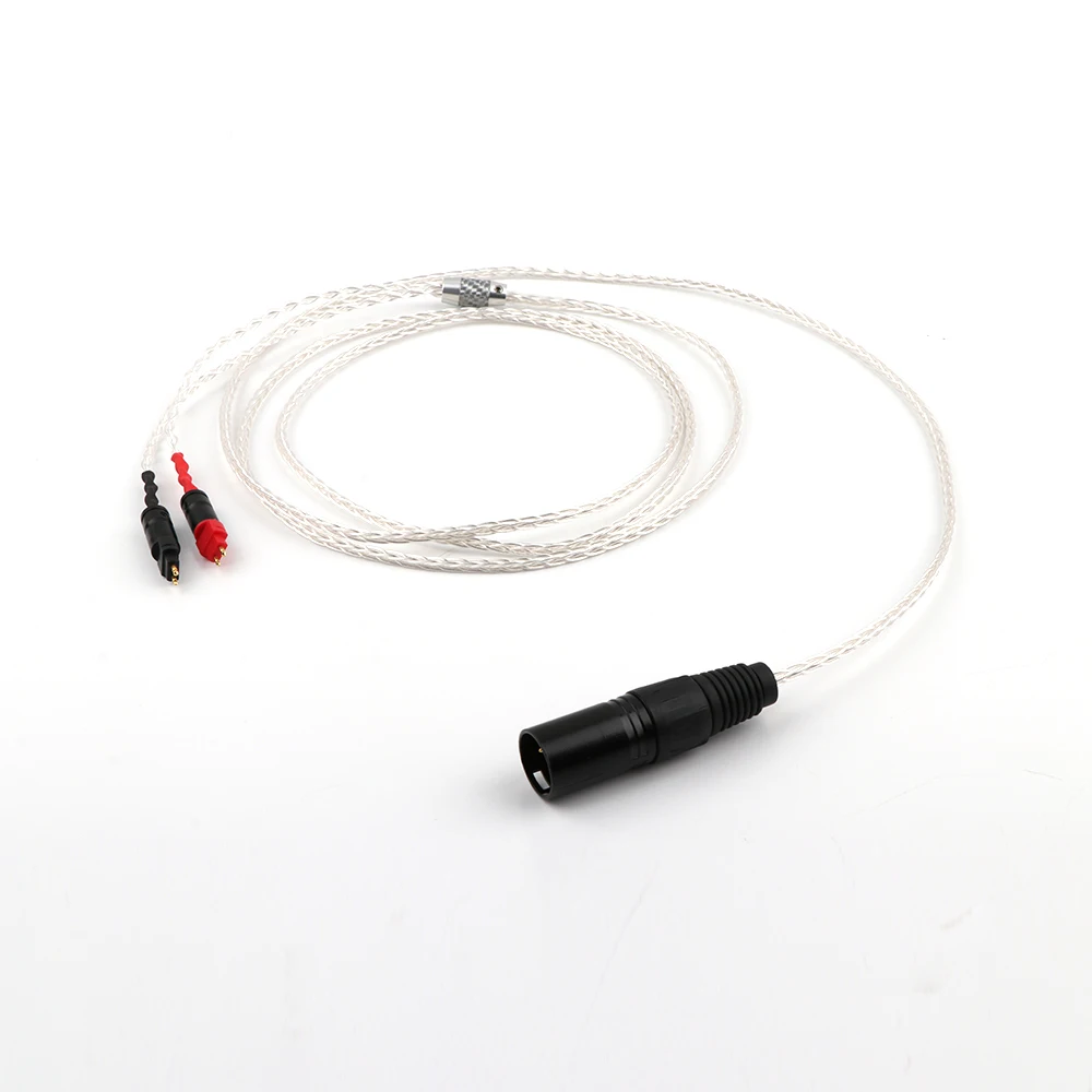 8Cores OCC Silver Plated Headphone Upgraded Cable BALANCED XLR Cable for HD650 HD600 HD660s HD6XX UP OCC Silver Plated Copper