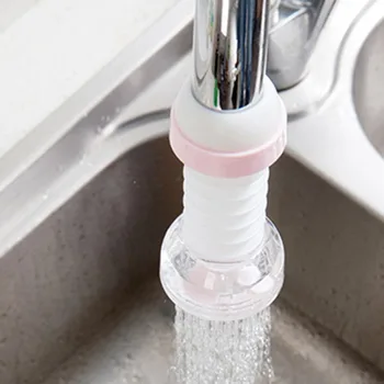 

2017 3pcs Durable Plastic Faucet Splash Water-saving Shower Bath Valve Filter Devices 360-Degree Rotation Kitchen Accessories