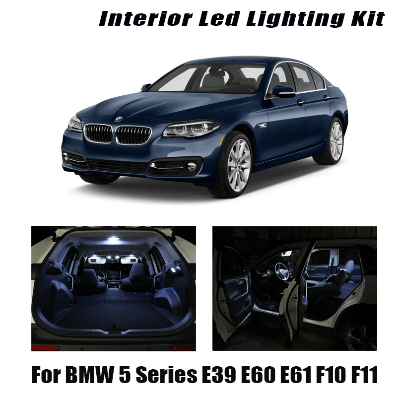 Для BMW 5 серия E39 E60 E61 F10 F11 1996-2017 автомобиля светодиодный Интерьер Карта укрыты