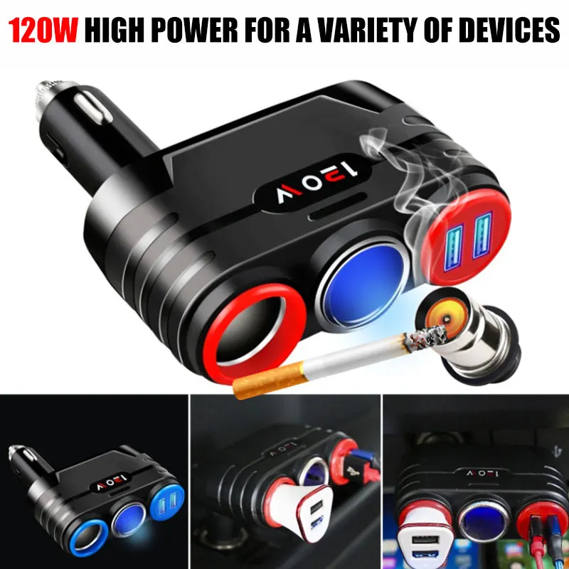 Cigarette Lighter Sockets Car Quick Charger Auto Charger Interior Parts Smart Car Charger for Pad