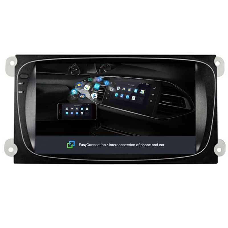 NaviTopia 1024*600 8 дюймов 8 ядро Оперативная память 2G Встроенная память 32G Android 8,1 автомобиль радио плеер для Ford Focus с поддержкой Wi-Fi/карта