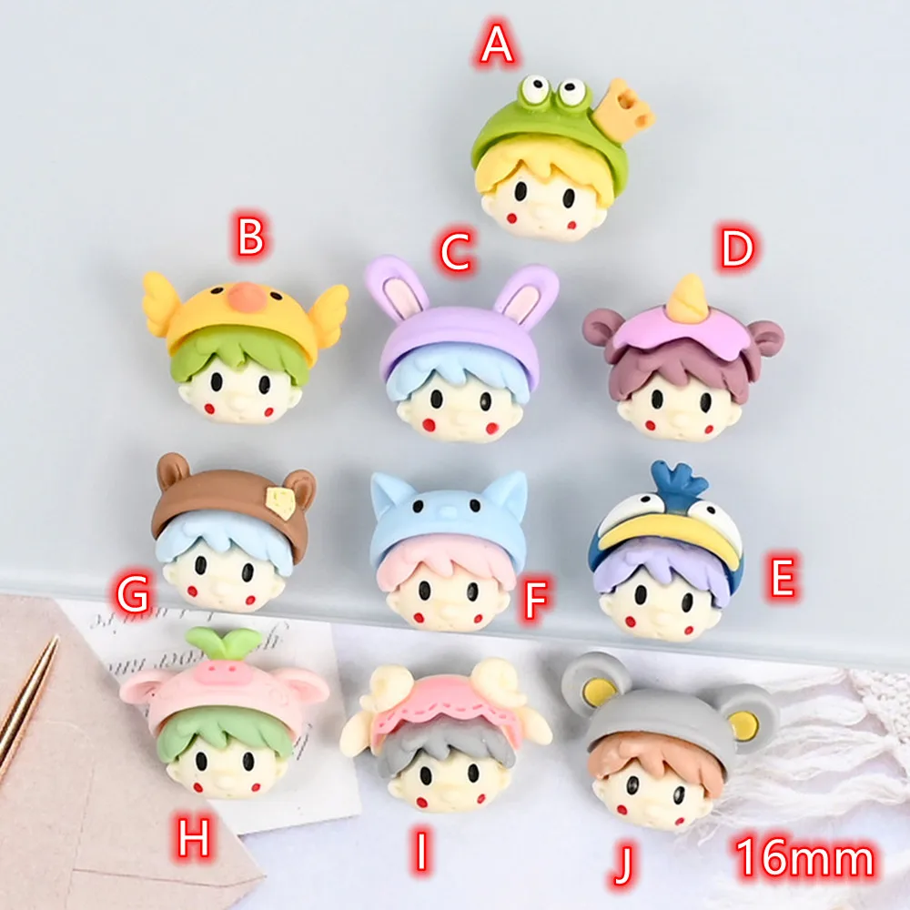 

Cabochons Baby Boy Girl 20pcs Colorful Boys Girls Cartoon Flat Back Resin Colorful Cartoon Flat back Cabochon diy phone