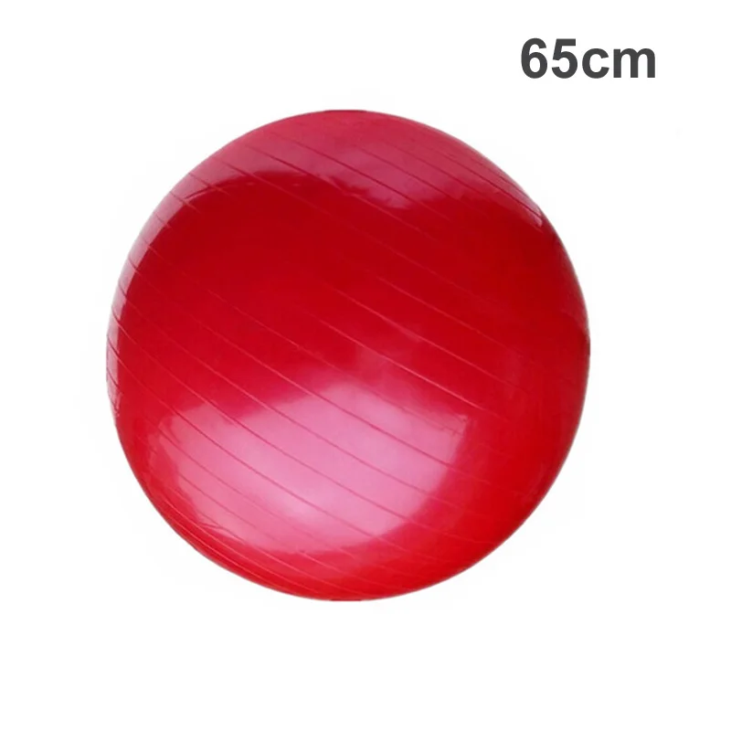 Red 65cm Прочный мяч для йоги 45 см 55 см 65 см 75 см Йога Пилатес фитнес спортивные шарики на баланс развивающая Fitball для женщин девочек Массажный мяч - Цвет: Red 65cm