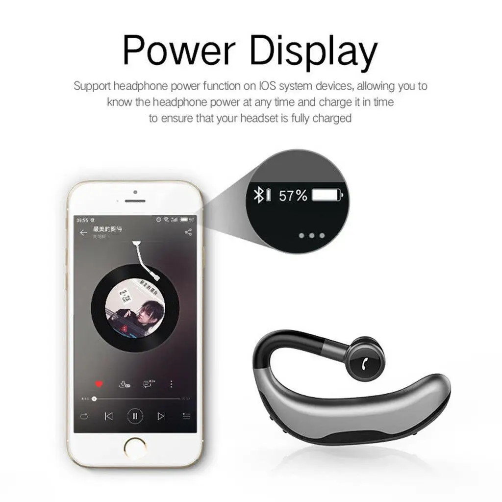 Wireless Bluetooth Sport Headset Driving Earphone Noise Cancelling for Android iPhone Samsung Galaxy Xiaomi Huawei P40 P30