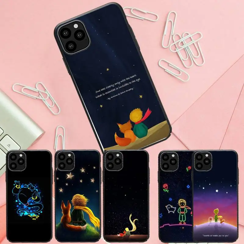 Little Prince Rose Flowers case coque fundas for iphone 11 PRO MAX X XS XR 4S 5S 6S 7 8 PLUS SE 2020 cases cover | Мобильные