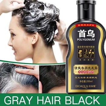 

1Pcs Natural Fast Hair Dying Shampoo Ginger Hair Dye Permanent Black Hair Shampoo For Women and Men Gray Hair Removal