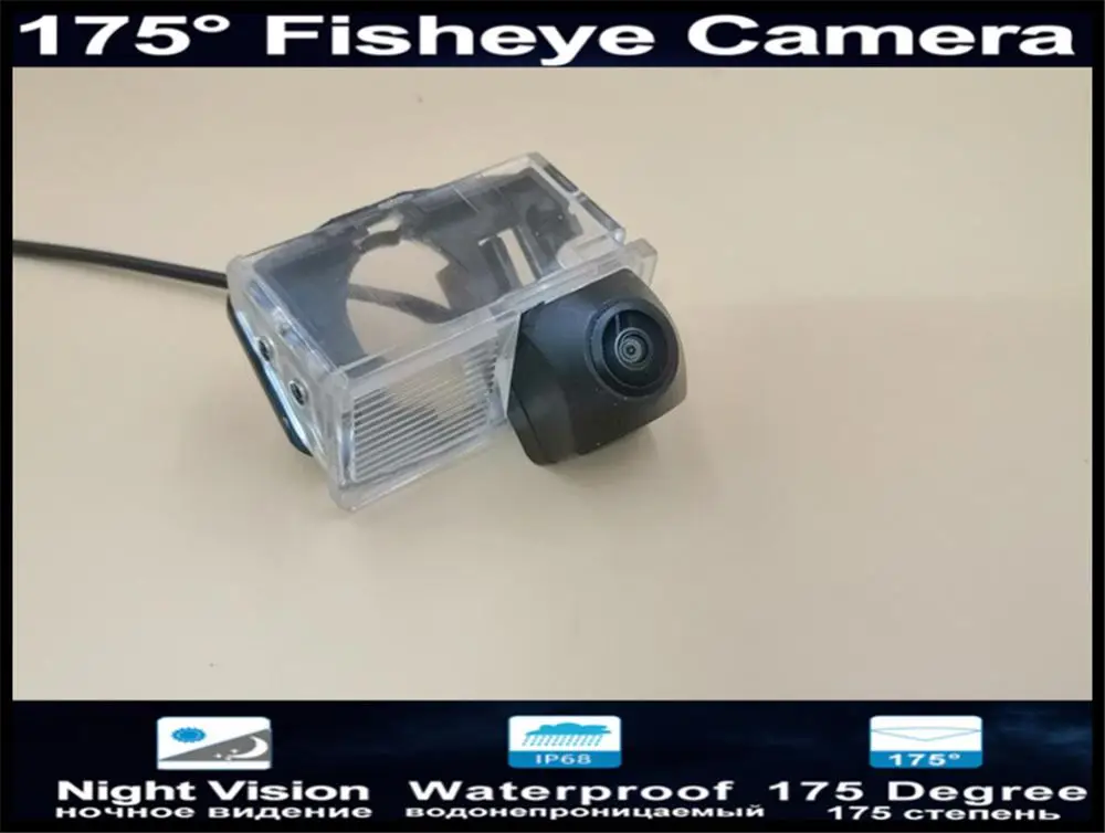 

1080P Fisheye Lens Reverse Parking Car Rear View Camera For Toyota Corolla Sedan 2007 2008 2009 2010 2011 2012 2013 Car Camera