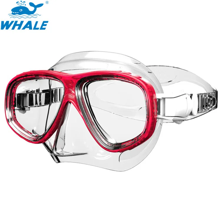 Whale Diving Mask Big Box Anti-fog Mask Adult Snorkeling Sambo Set Mask Silica Gel Diving Glasses