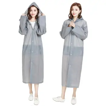 

Fashion EVA Women Raincoat Thickened Waterproof Rain Poncho Coat Adult Outdoor Riding Tourist Electric Poncho Rainwear Suit