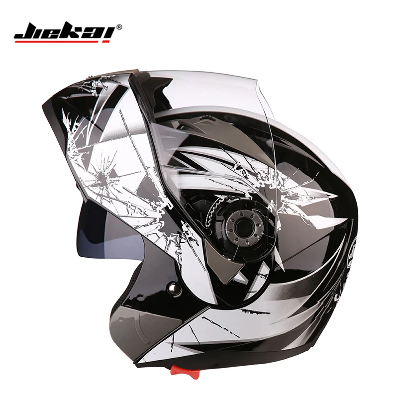 

New Arrive DOT Flip Up Helmet Motorcycle Helmet Racing Motorcross Full Face Helmet Dual Visor System V