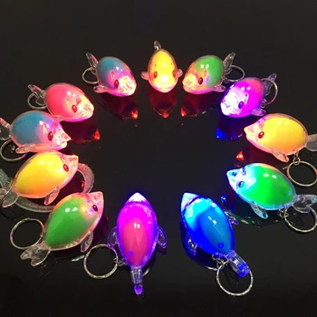 

LED Flashing Fish Glowing Keychain Keyring for Party Favor Christmas Gift