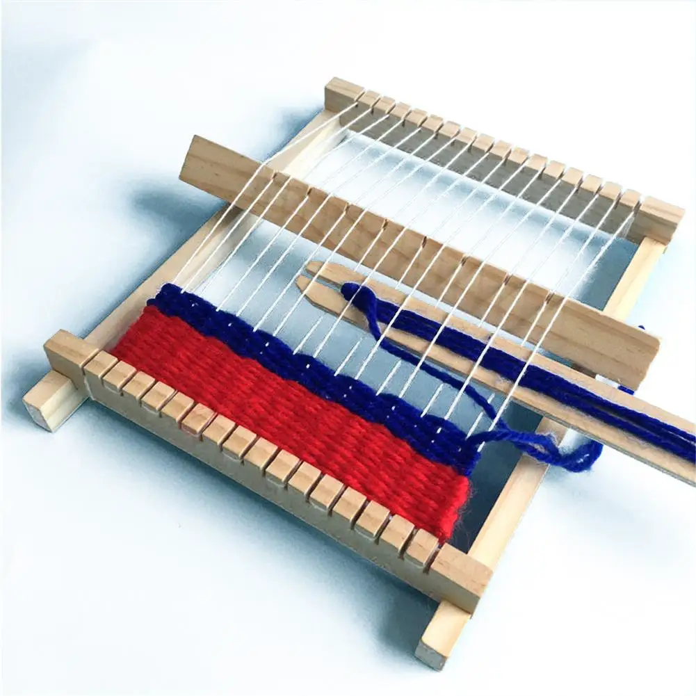 DIY loom DIY ручное вязание деревянный ткацкий станок игрушки Дети ткацкий станок интерллектурная Технология развития производства - Цвет: DIY loom