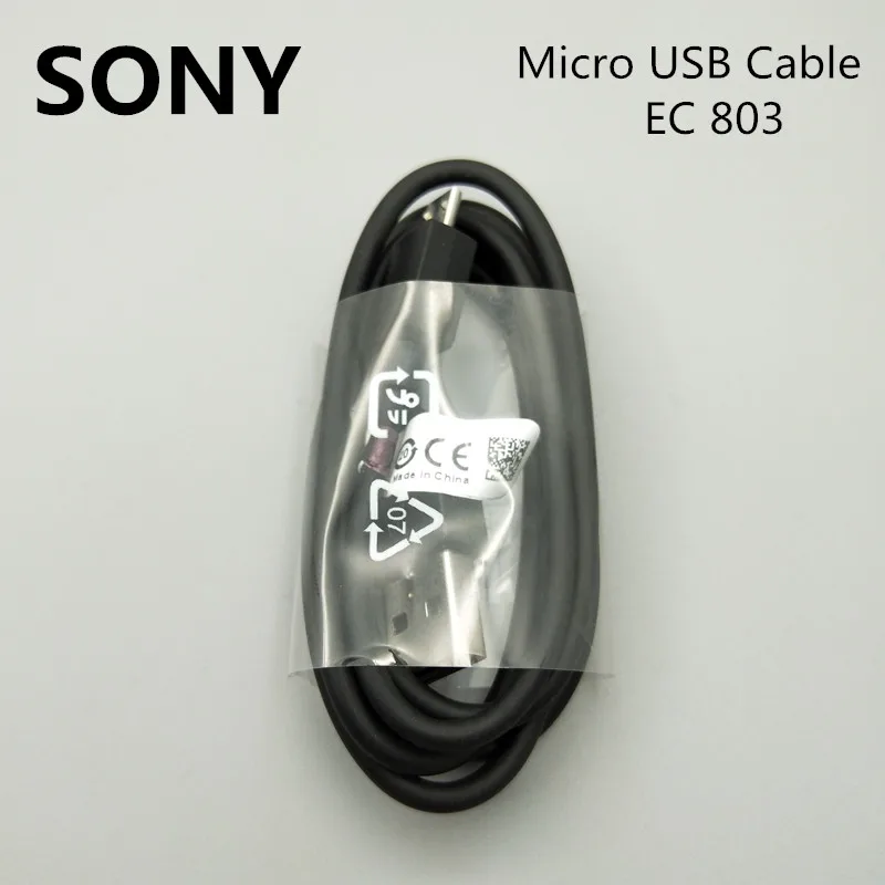 Кабель Micro usb sony 100 см EC803 для передачи данных для sony Xperia Z5 Premium Z4 Z3 Z2 Z1 Mini Compact XZ3 XA Ultra M2 E5 C5
