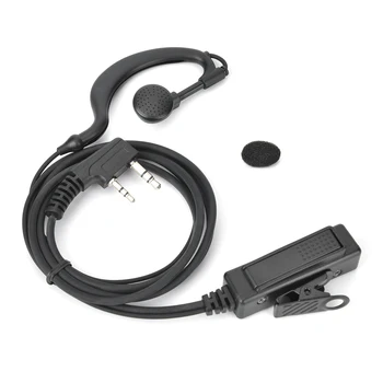 

C Shape Earpiece Headset with PTT Button K Adapter Universal for Baofeng Two Way Radio