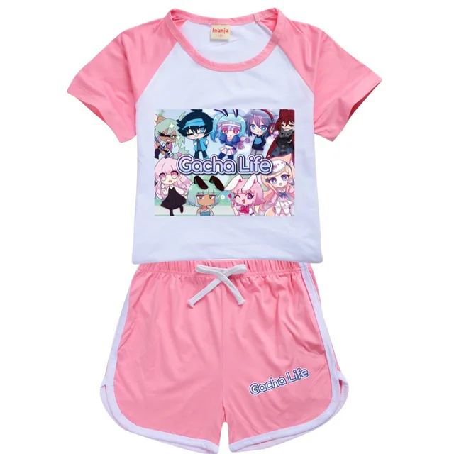 Gacha Vida Kawaii Moda Camiseta Shorts Lazer Esportes Terno Roupas Menino  Set Escola Crianças Roupa Roupas Boutique Roupas De $273,09