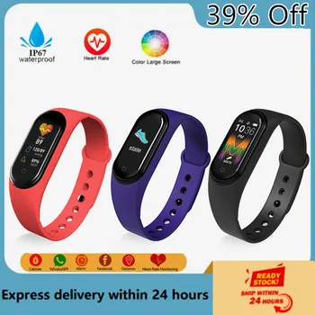 

Smart Band M5 Smart Watch Fitness Tracker IP67 Waterproof Messages Reminder Heart Rate Fitness Band Smart Bracelet For Xiaomi