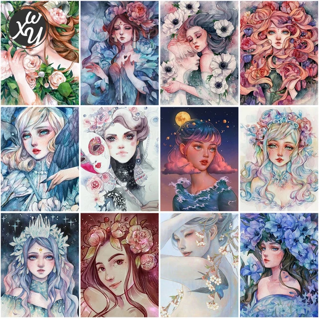 5D Diamond Portrait Cartoon Diamond Art 1