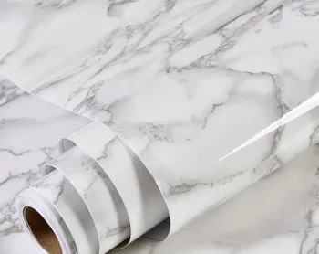 

New thick waterproof pvc imitation marble pattern stickers wallpaper self-adhesive wallpaper wardrobe table furniture renovation