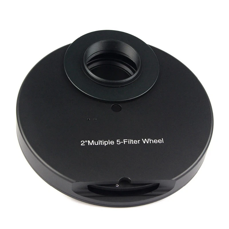 

2-Inch Multiple 5-Position Manual Filter Wheel for Astrophotography To CCD Camera with M48 To 2 inch T Adapter