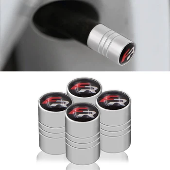 

Car Wheel Tire Valve Plugs Rod Housing Auto Accessories Style Tire Rod Air Plugs for Leon FR seat + Cupra Ibiza Altea Exeo