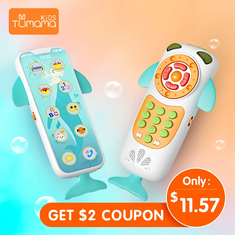 Дешево Детский мобильный телефон игрушки для ребенка музыкальный телефон Раннее Обучение телефон дети музыкальные игрушки Дети