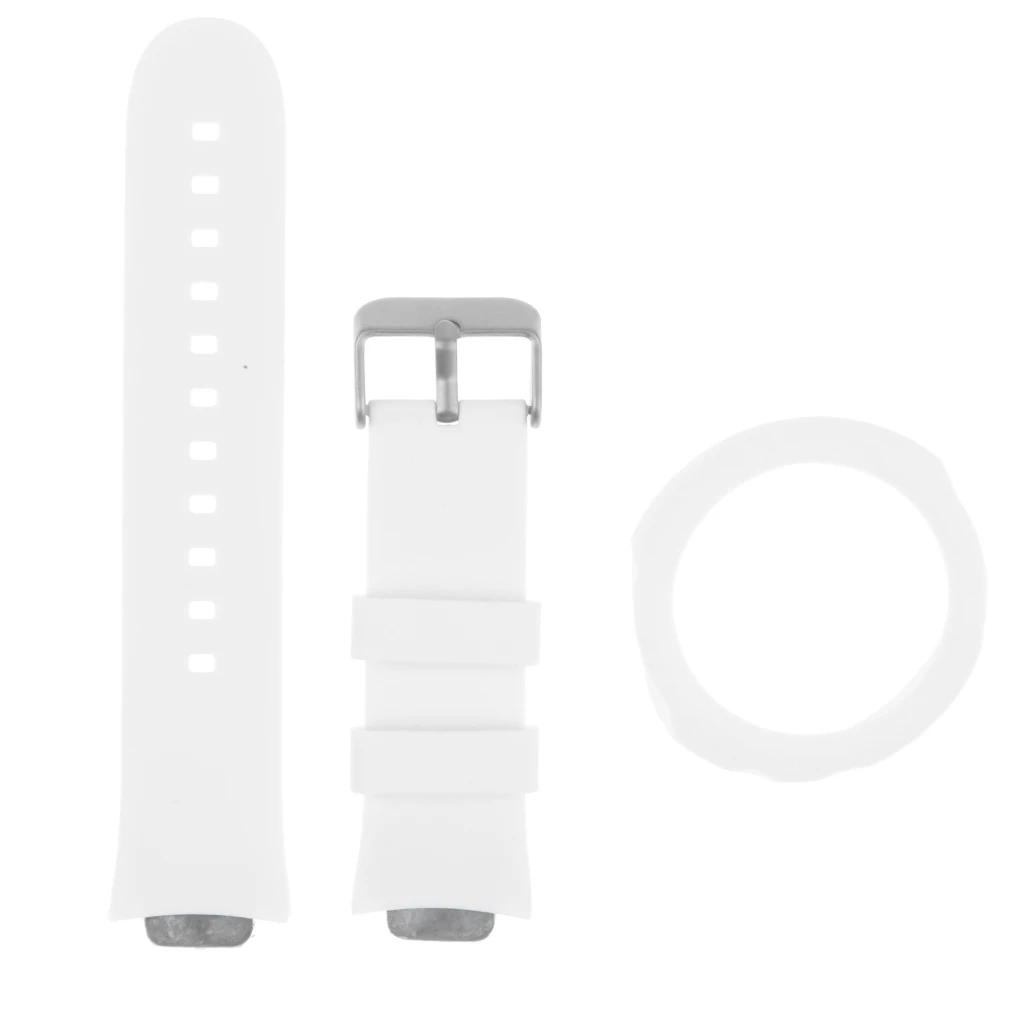 MagiDeal Silicone Watch Band+Protective Case for ASUS ZenWatch 3 Smartwatch