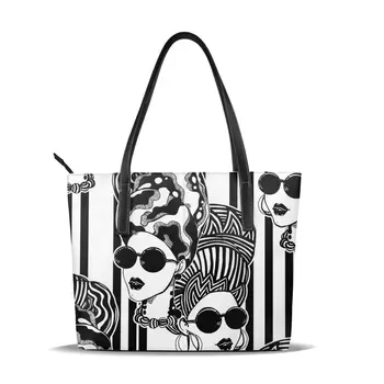 

OLN Tote BagTurban African Woman Wrap Women's Leather Handbags Female Pu Leather Bag Fashion Lady Shoulder Bags Classic Handbag