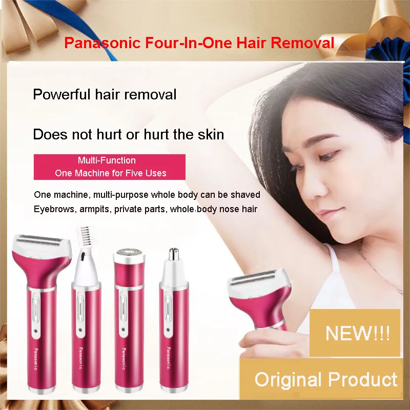 Panasonic Hair Removal Device Electric Private Parts Hair Removal Eyebrow Trimmer Four In One