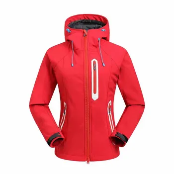 

Outdoor Waterproof Female Soft Shell Warm Jacket Soft Shell Catching Fleece Camping Hiking Quick-drying Soft Shell Jacket