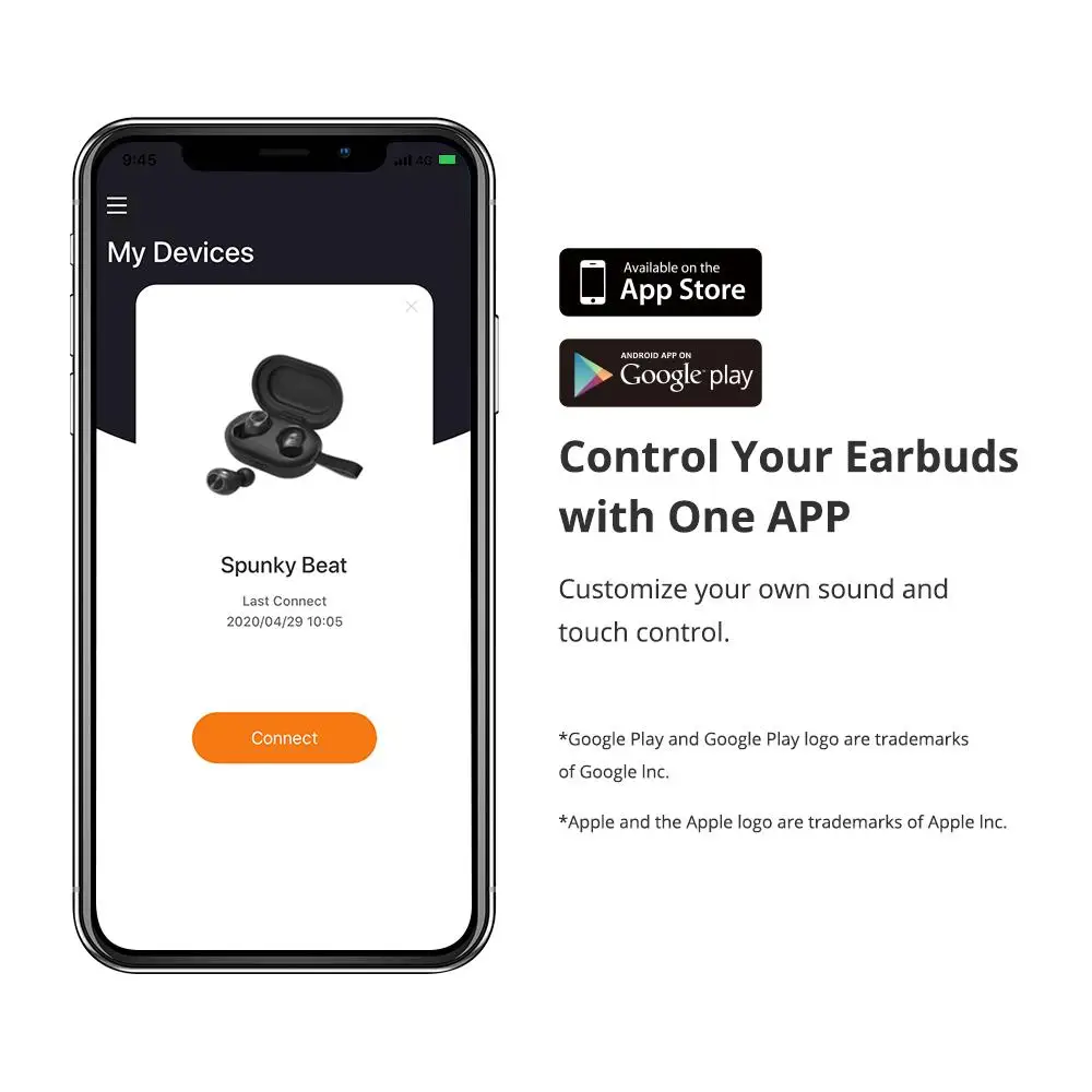 Tronsmart Spunky Beat TWS App Edition Bluetooth Earphone Tech APTX Wireless Earbuds with CVC 8.0 Voice Assistant 24H Playtime