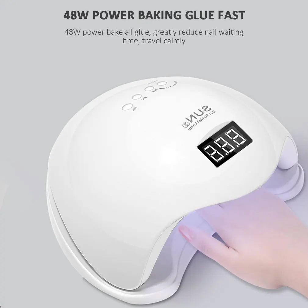 Лампы для маникюра, световая терапия, УФ-светодиодная лампа для маникюра, 48 Вт, индукционные лампы для ногтей, инструменты для маникюра