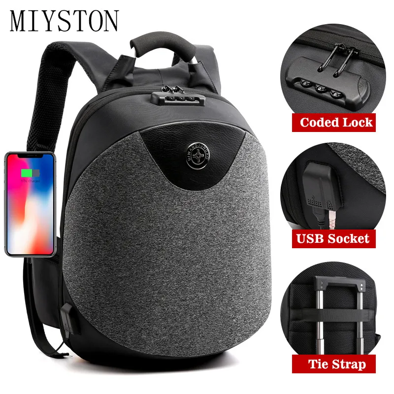 Новый мужской рюкзак с usb зарядкой для ноутбука Компьютерные рюкзаки мужские