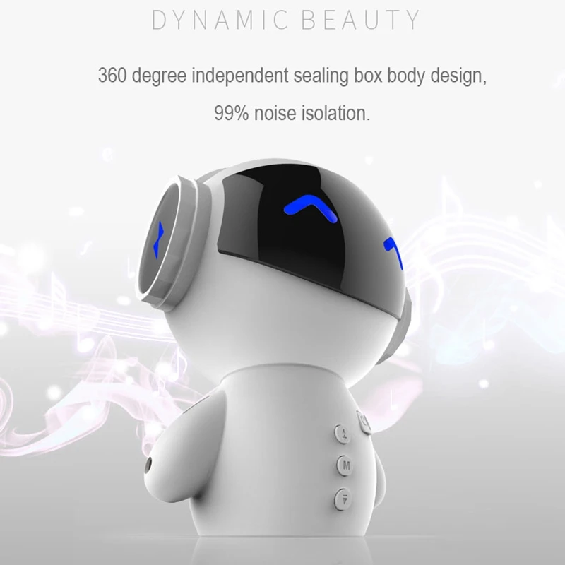 Милый Интеллектуальный робот Bluetooth динамик M10 мини умный робот супер бас портативный Bluetooth динамик s для внешнего аккумулятора музыкальные подарки