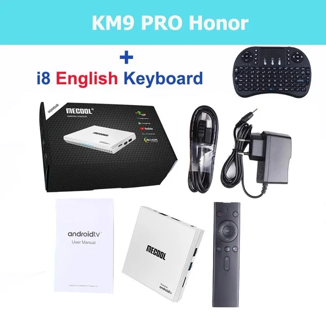 KM9 PRO keyboard Медиаплеер MECOOL KM9 Pro Android 9,0 tv Box A tv Amlogic S905X2 4 ГБ 32 ГБ Bluetooth Голосовое управление USB3.0 4K HDR OTA обновление - Color: KM9 PRO keyboard