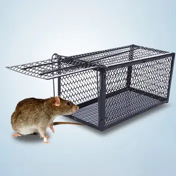 

Indoor Outdoor Metal Reusable Humane Live Animal Rodent Rat Mouse Catcher Spring Cage Traps Non-toxic Rodent Pest Control Trap
