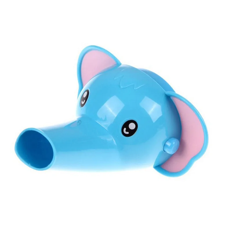 blue elephant Милые Мультяшные игрушки для мытья рук, водные игры, расширитель для детей, малышей, детей, утка, слон, помощник для мытья рук, уход за детьми - Цвет: blue elephant