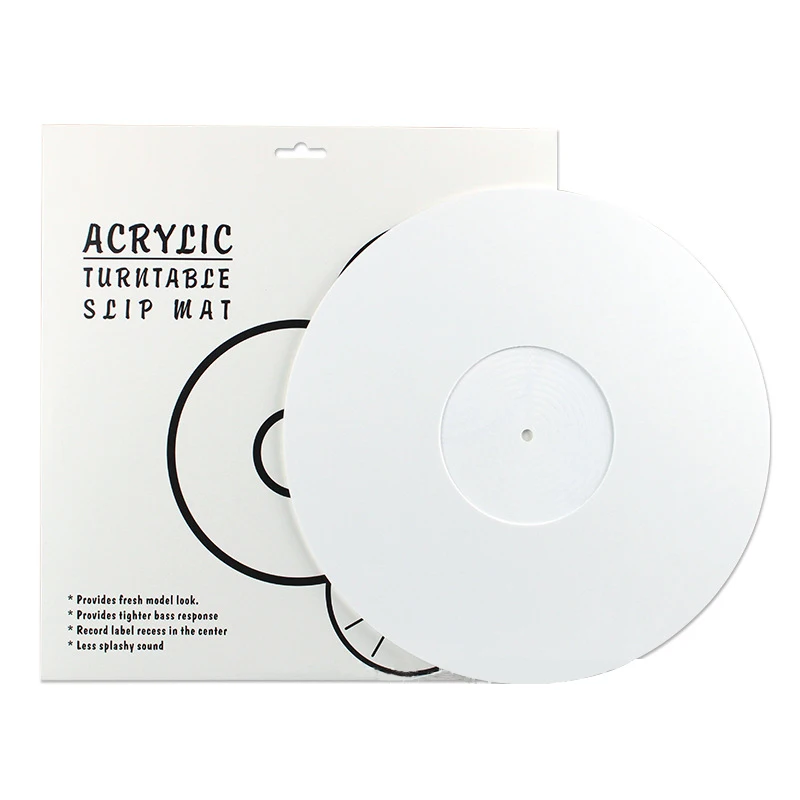12 Inch 3mm Acrylic Record Pad Antistatic Lp Vinyl Mat Slipmat For