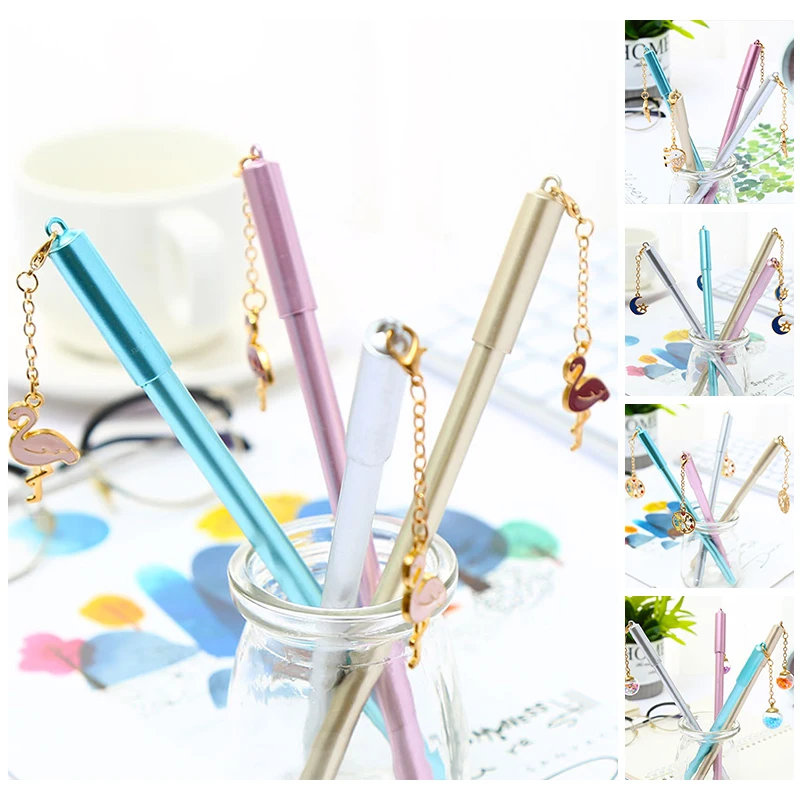 

Creative Cool Cute Flamingo Fox Gel Pen Pendant Guitar Elephant Guitar School Office Supply Kawaii Kawai Stationery Stationary