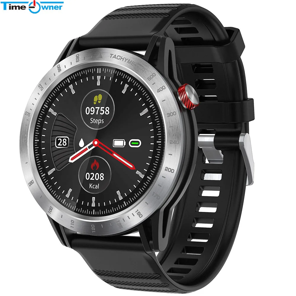 TimeOwner крест Bluetooth Смарт часы водонепроницаемые спортивные часы монитор сердечного ритма во время сна SMS напоминание полный сенсорный фитнес-часы - Цвет: Silver Silicone