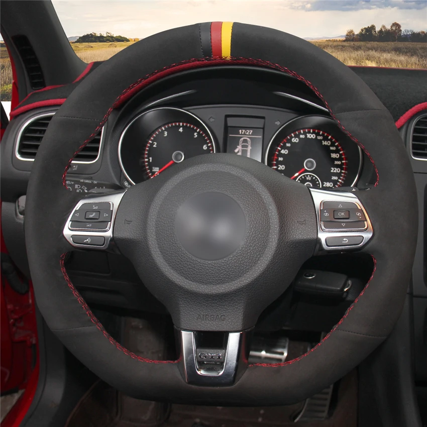 MEWANT-Black-Suede-Car-Steering-Wheel-Cover-for-Volkswagen-Golf-6-GTI-MK6-VW-Polo-GTI-1