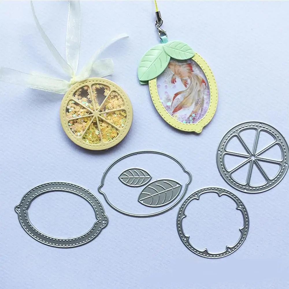 

Orange Lemon Set Shake Card Metal Cutting Dies For Scrapbooking Card Making Die Cuts