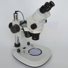 3.5X-45X! Верхний и вниз светодиодный стереофонический бинокулярный микроскоп с зумом Студенческий микроскоп