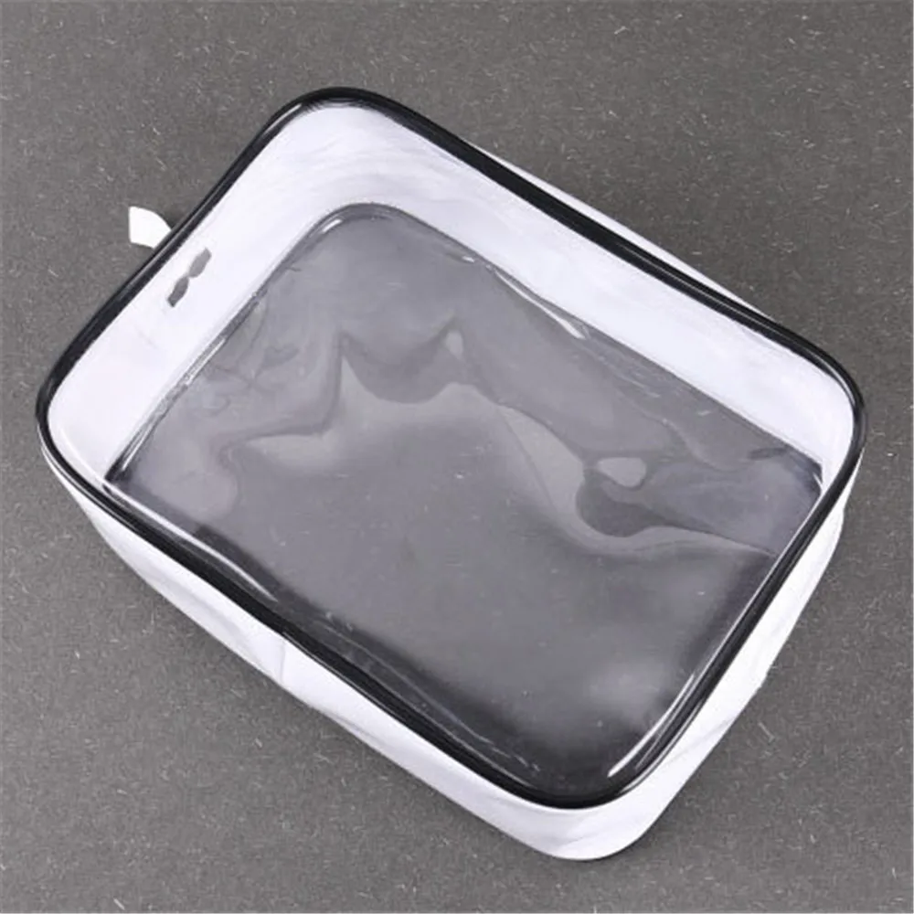 

1 PC Transparent Travel Cosmetic Bag Makeup Case Zipper Clear Make Up Bag Functional Organizer Wash Storage Pouch Toiletry