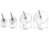 50Pcs/Lot 5/6/10/12mm Stainless Steel  Blank Post Earring Stud Base Pins DIY For Men Women Jewelry Making Wholesale Findings 5