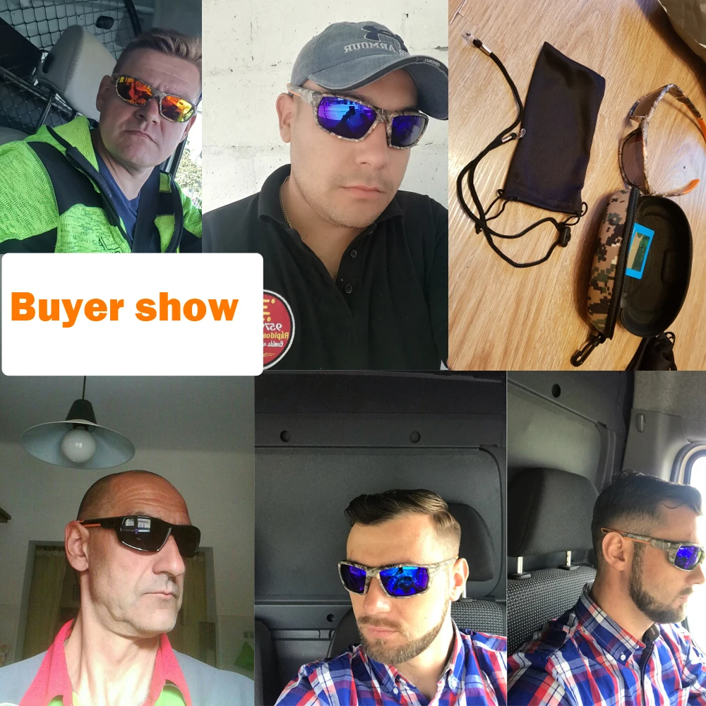 Солнцезащитные очки NEWBOLER мужские камуфляжные поляризационные для рыбалки