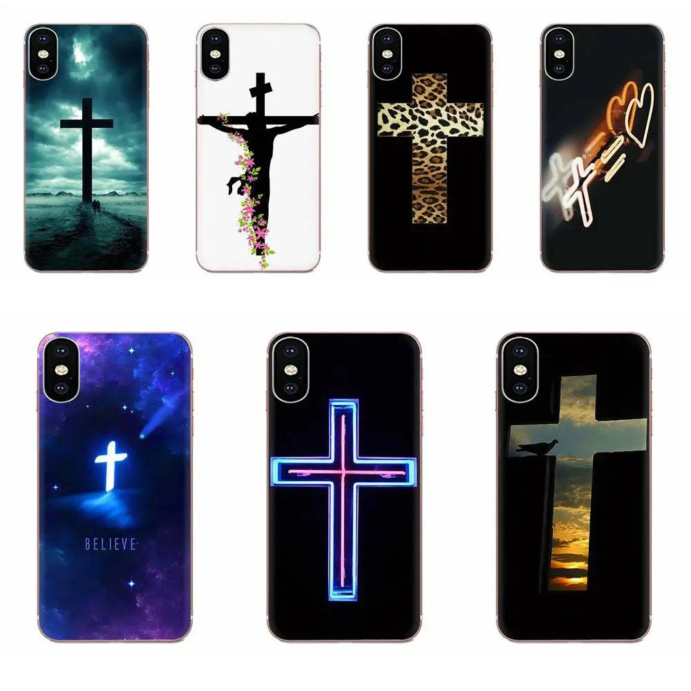 Для Huawei Honor 4C 5A 5C 5X 6 6A 6X 7 7A 7C 7X 8 8C 8S 9 10 10i 20 20i Lite Pro TPU Capa Bible Jesus Christ Christian Cross | Мобильные