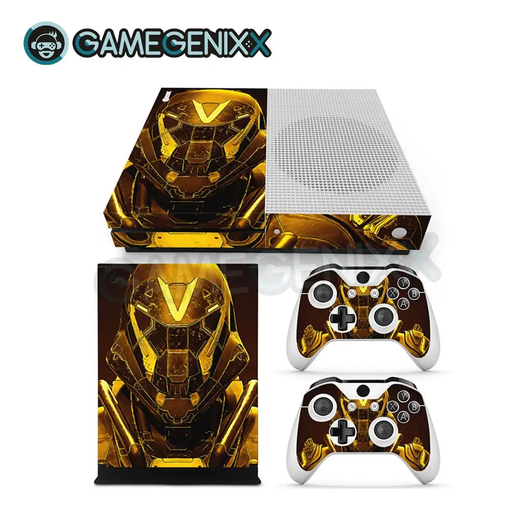 Наклейка на кожу GAMEGENIXX Виниловая наклейка для Xbox One Slim Console и 2 контроллера-Гимн