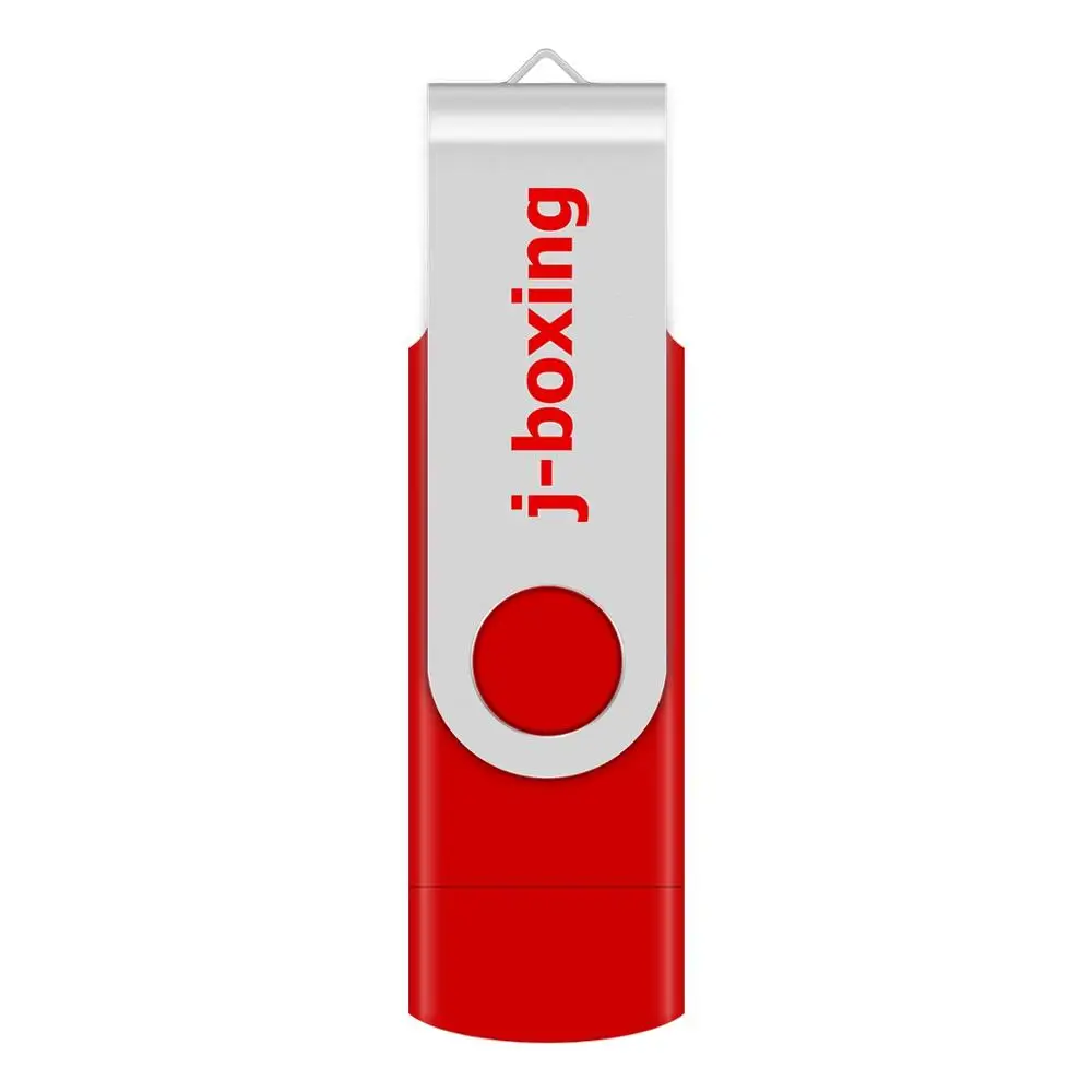 USB флеш накопитель J boxing OTG 64 ГБ 32 16 8 Micro 2 0 металлический поворотный диск для